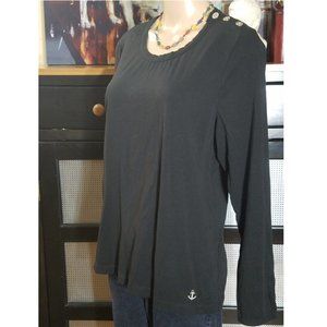 NWOT Nautica Black Top